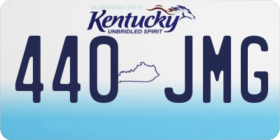KY license plate 440JMG