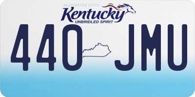 KY license plate 440JMU