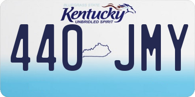 KY license plate 440JMY