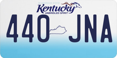 KY license plate 440JNA
