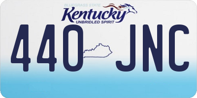 KY license plate 440JNC