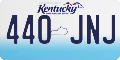 KY license plate 440JNJ