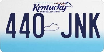 KY license plate 440JNK