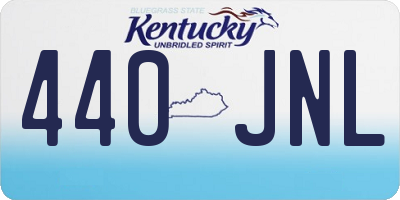 KY license plate 440JNL