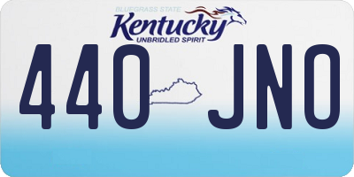 KY license plate 440JNO