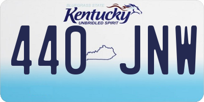 KY license plate 440JNW