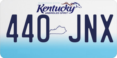KY license plate 440JNX