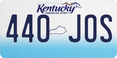 KY license plate 440JOS