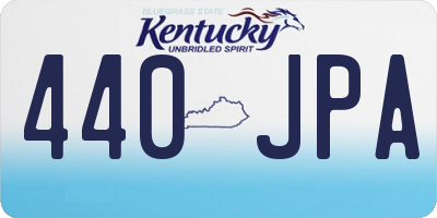 KY license plate 440JPA