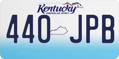KY license plate 440JPB