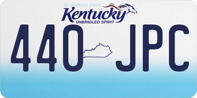 KY license plate 440JPC