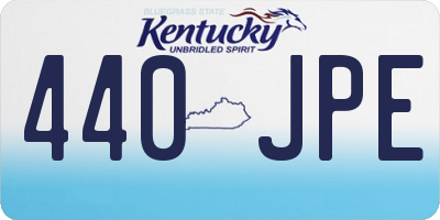 KY license plate 440JPE