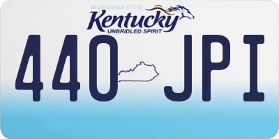 KY license plate 440JPI