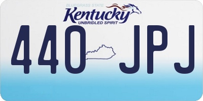 KY license plate 440JPJ