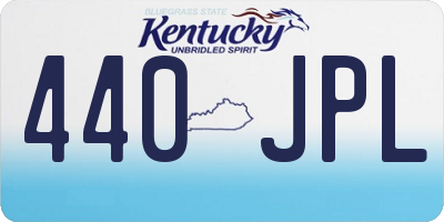 KY license plate 440JPL