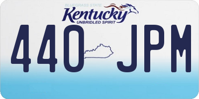 KY license plate 440JPM