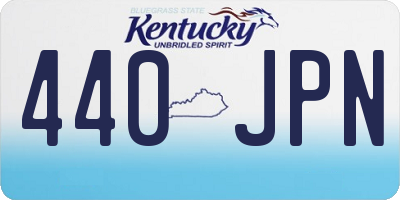 KY license plate 440JPN