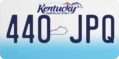 KY license plate 440JPQ