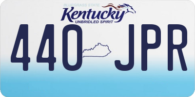 KY license plate 440JPR