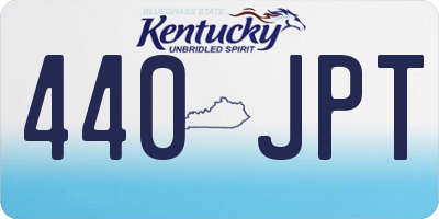 KY license plate 440JPT