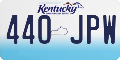 KY license plate 440JPW
