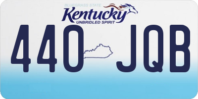 KY license plate 440JQB