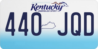 KY license plate 440JQD