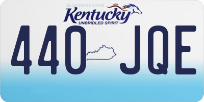 KY license plate 440JQE