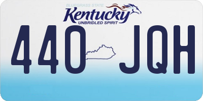 KY license plate 440JQH