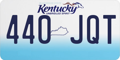 KY license plate 440JQT