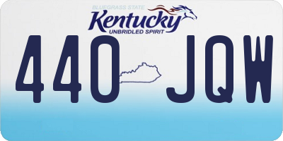 KY license plate 440JQW