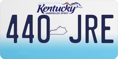 KY license plate 440JRE