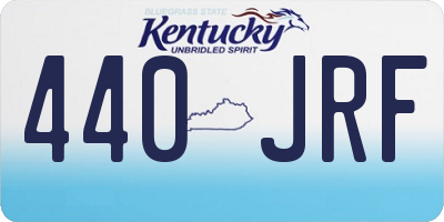 KY license plate 440JRF