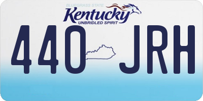 KY license plate 440JRH