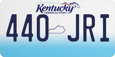 KY license plate 440JRI