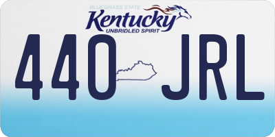 KY license plate 440JRL