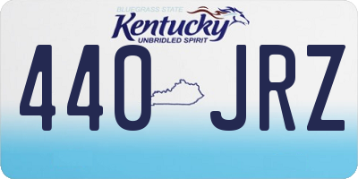 KY license plate 440JRZ