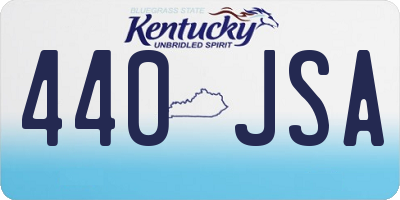 KY license plate 440JSA