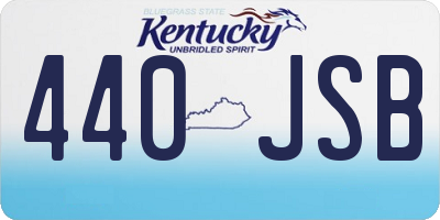 KY license plate 440JSB
