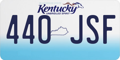 KY license plate 440JSF