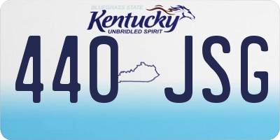 KY license plate 440JSG