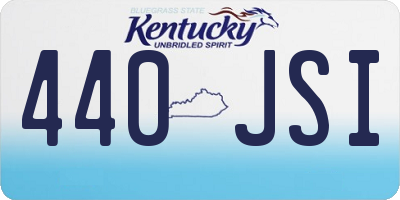 KY license plate 440JSI
