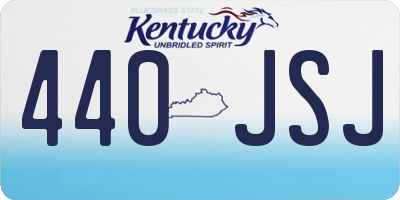 KY license plate 440JSJ
