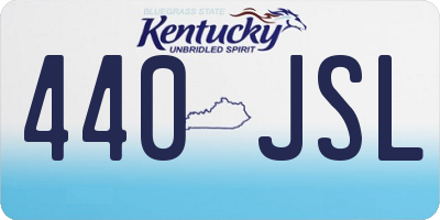 KY license plate 440JSL