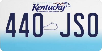 KY license plate 440JSO
