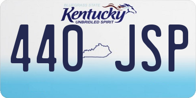 KY license plate 440JSP
