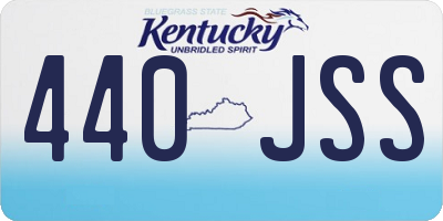 KY license plate 440JSS