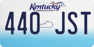 KY license plate 440JST