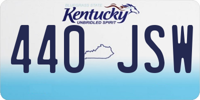 KY license plate 440JSW