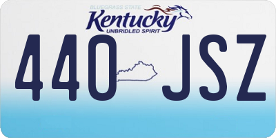 KY license plate 440JSZ